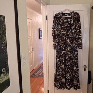 Scotch & Soda Maxi Dress in a stunning cloud abstract print size SM